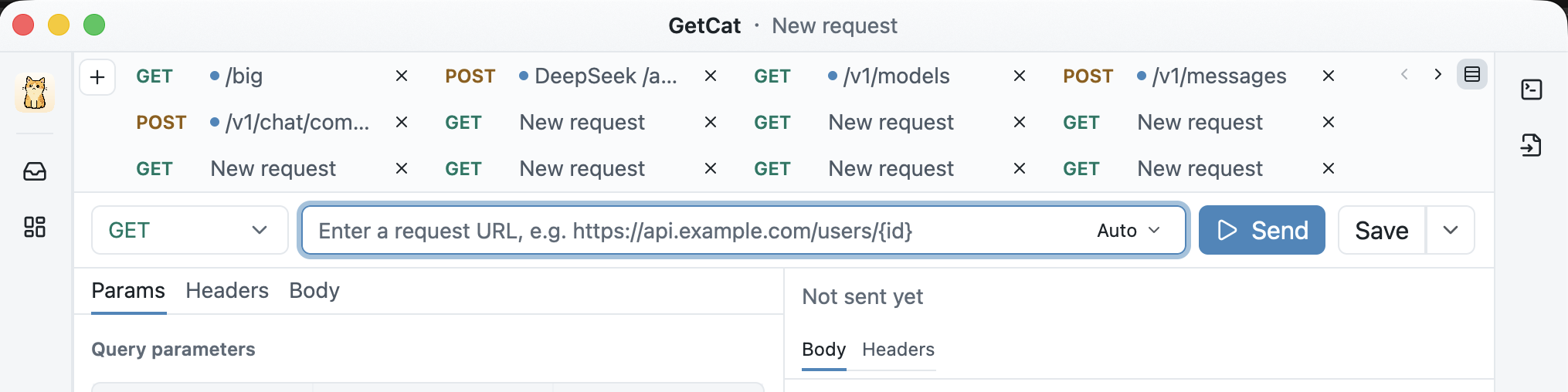 GetCat界面-超多tab标签页管理